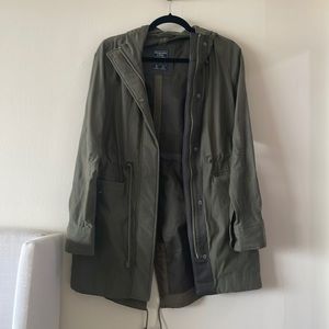 Abercrombie and Fitch raincoat, hunter green